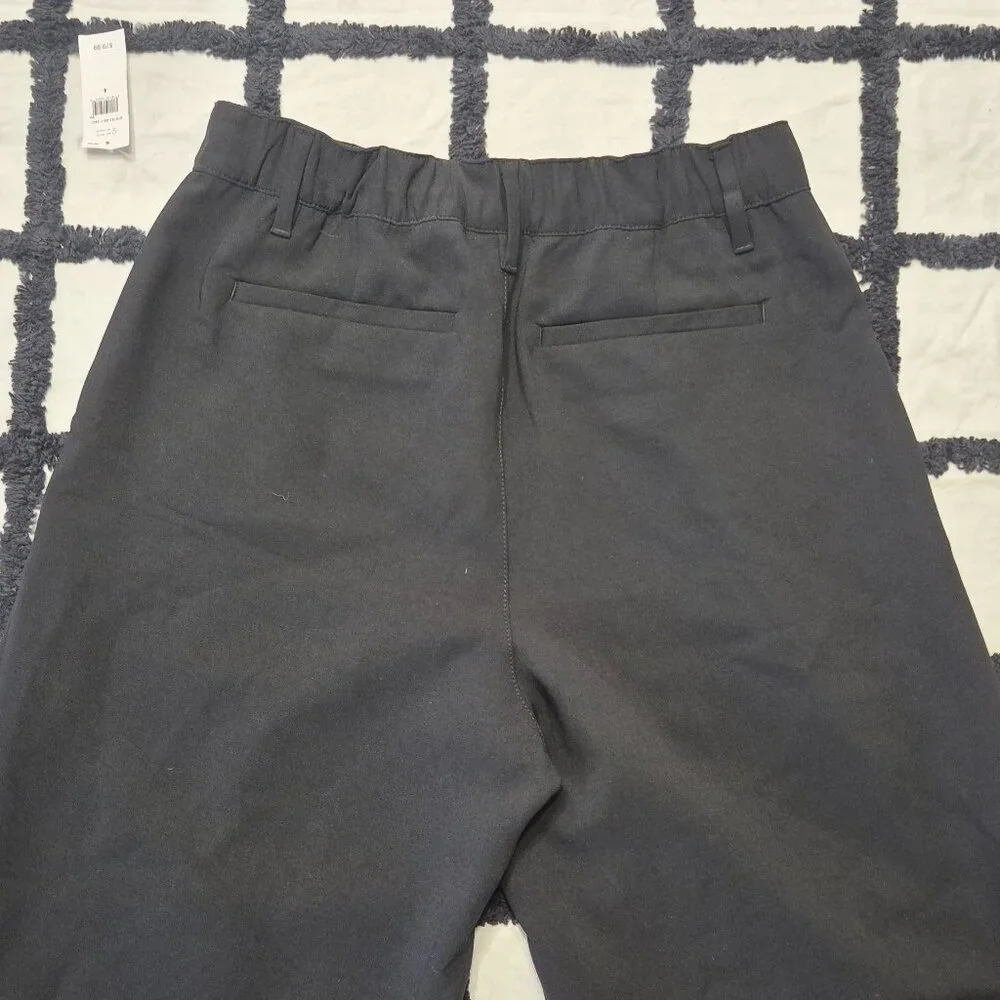 NEW GAP Factory sz 4 Black Easy Crepe Trousers Wide Leg Pants - Picture 7 of 9